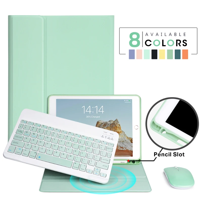 

For iPad 10.2 2019 2020 9.7 2017 2018 5th 6th 7th Generation Keyboard Case for iPad Air 4 3 2 pro 10.5 11 2021 Keyboard Cover