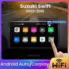 AWESAFE PX AI Голосовое Android auto CarPlay Автомагнитола Магнитола Мультимедиа автомобиля для (Suzuki Swift 2003-2010 GPS Android аудио трекер навигатор 2 DIN 2 дин Автомагнитолы