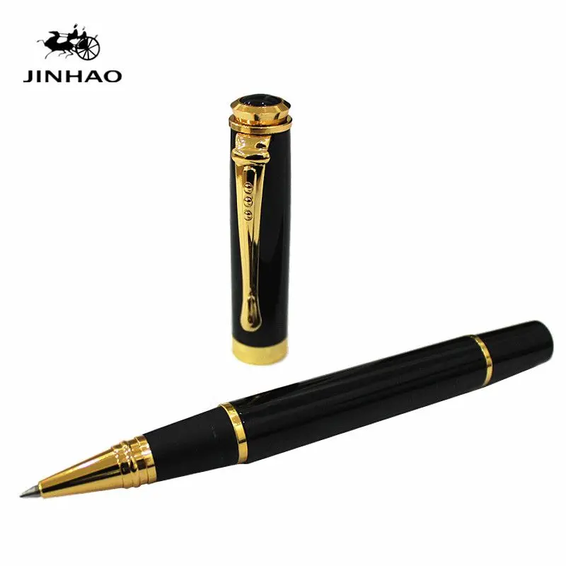 Шариковая ручка Jinhao 500 шариковая Роскошная золотая модель 0 7 мм черная заправка
