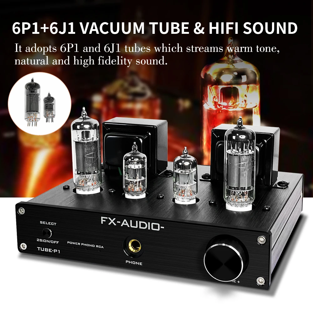 FX-AUDIO ламповый усилитель 6J1 + 6P1 2 5 W x2 односторонний стерео-усилитель класса A мм для
