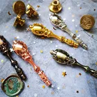 Металлическая ручка в стиле ретро broze, Античная Металлическая Ручка в разных цветах для печати воском, штампом, металлическая ручка, инструмент