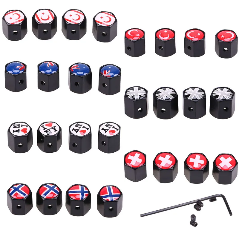 Защитные колпачки для автомобильных шин posbay черные из нержавеющей стали защиты