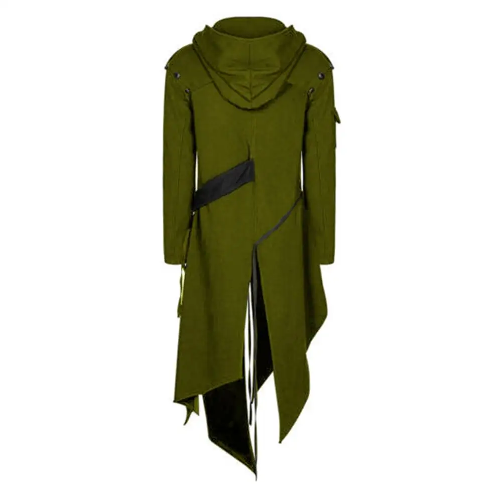 Мужская куртка с длинным рукавом в средневековом стиле викторианском готический