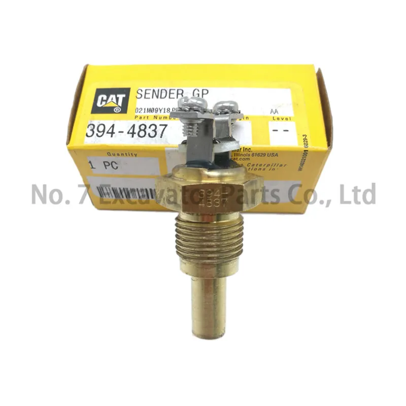 

100% Original CATERPILLAR CAT water temperature sensor for 313D2 318D2 320D2GC Perkins engine sensor OE:394-4837 3944837