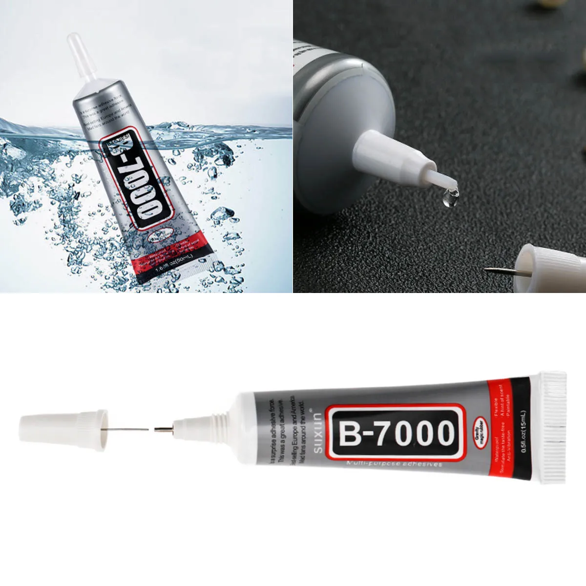 9ml 15ml 50mlb7000 25ml glue b7000 for rhinestones needles epoxy mobile phone glass glue adhesive diy resin jewelry repair glue free global shipping