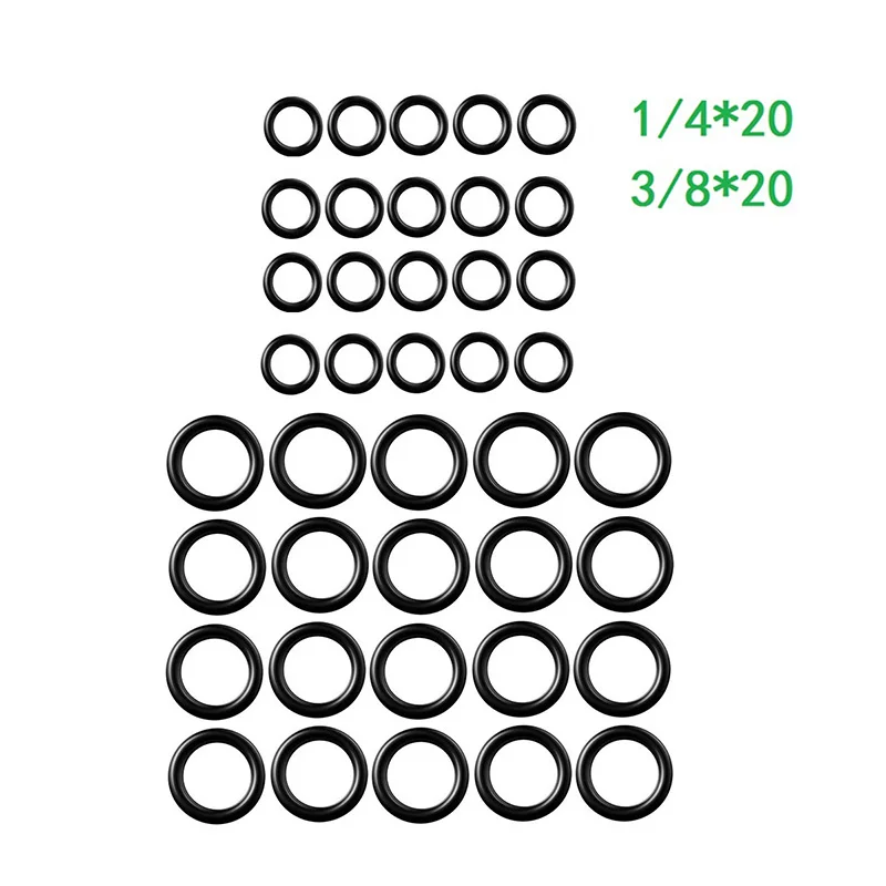 

40Pcs 1/4 3/8 M22 Quick Connector Seal Rings Washers Rubber High Pressure Washer O-Ring Garden Power Parts