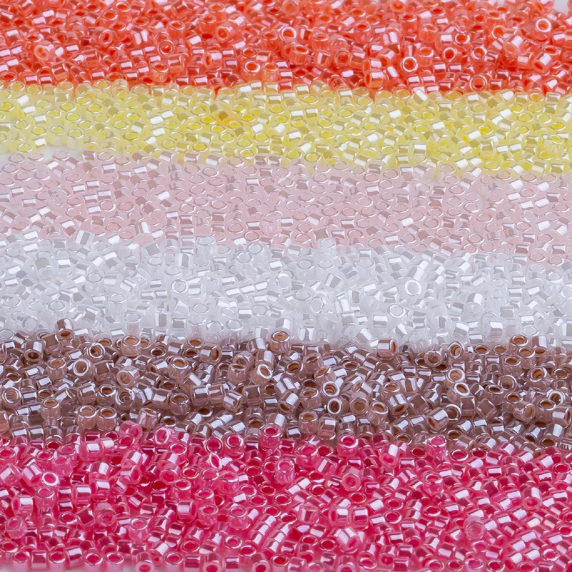 Тайдиан Miyuki Delica Seed Bead 11/0 для Broderie De Perles Francaises непрозрачный белый DB200 1,6x1,3 мм около 1000 штук