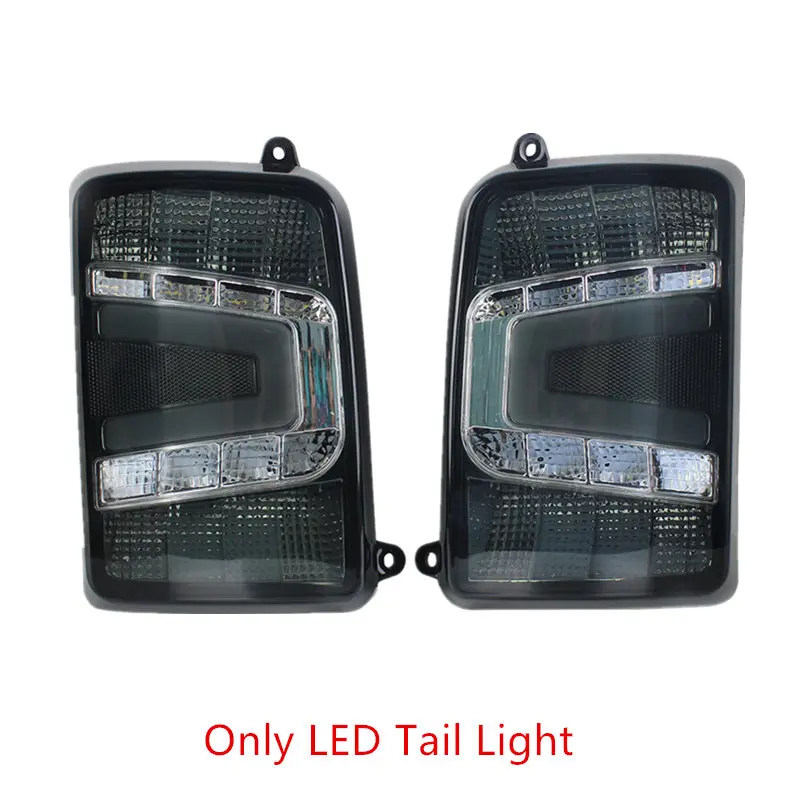 tail light Для LADA NIVA 4X4 2121 городские фары дневного света DRL и свет задних фар комплект Копченый - Цвет: tail light