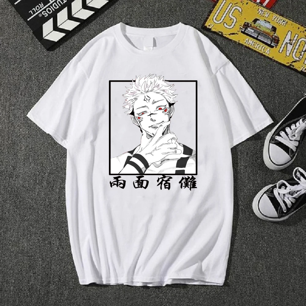 

Satoru Gojo Hot Anime T-shirt O-neck Loose Casual Fashion Print Cloth