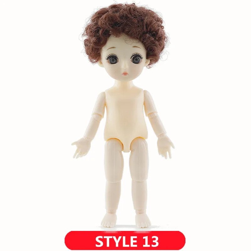 1/12 BJD куклы 13 суставов DIY милые куклы принцессы 16 см 3D глаза ручной работы оригинальные куклы для девочек игрушки для детей подарки на день рождения