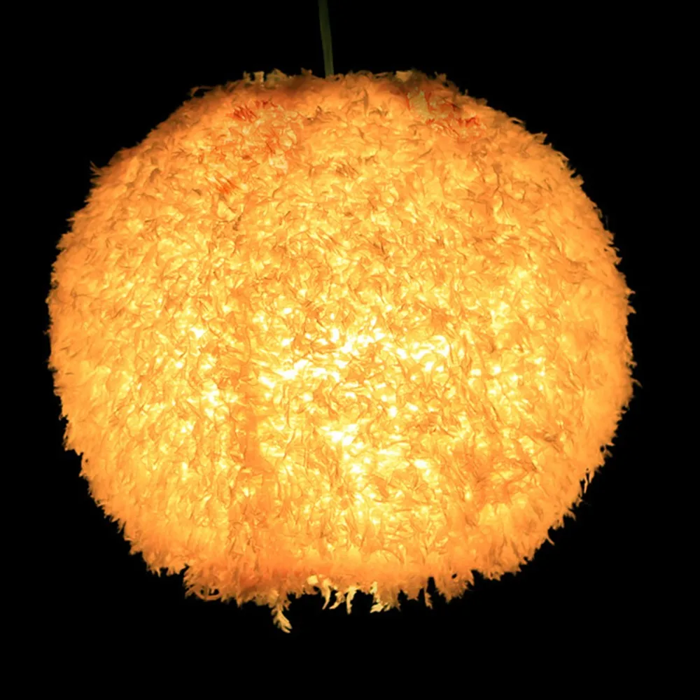 Feather Pendant Light Modern Droplight Hanging Dome Lamp for Bedroom/Living Room 4 Types Ceiling | Лампы и освещение