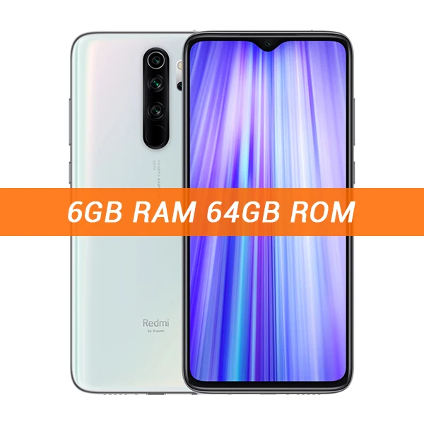 Xiaomi Redmi Note 8 Pro с глобальной прошивкой, 6 ГБ, 128 Гб/64 ГБ, смартфон, 64 мп, четырехъядерный процессор Helio G90T, четыре ядра, экран 6,53 дюйма, 4500 мАч, NFC - Цвет: 6GB 64GB White