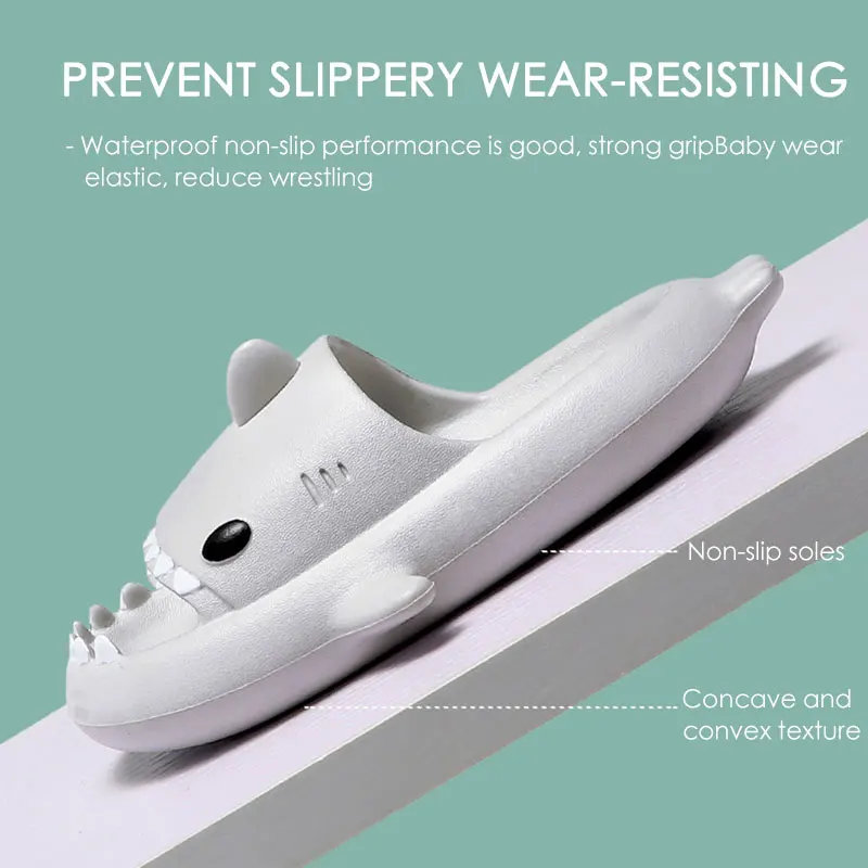 Шлепанцы унисекс в форме акулы из ЭВА | Обувь