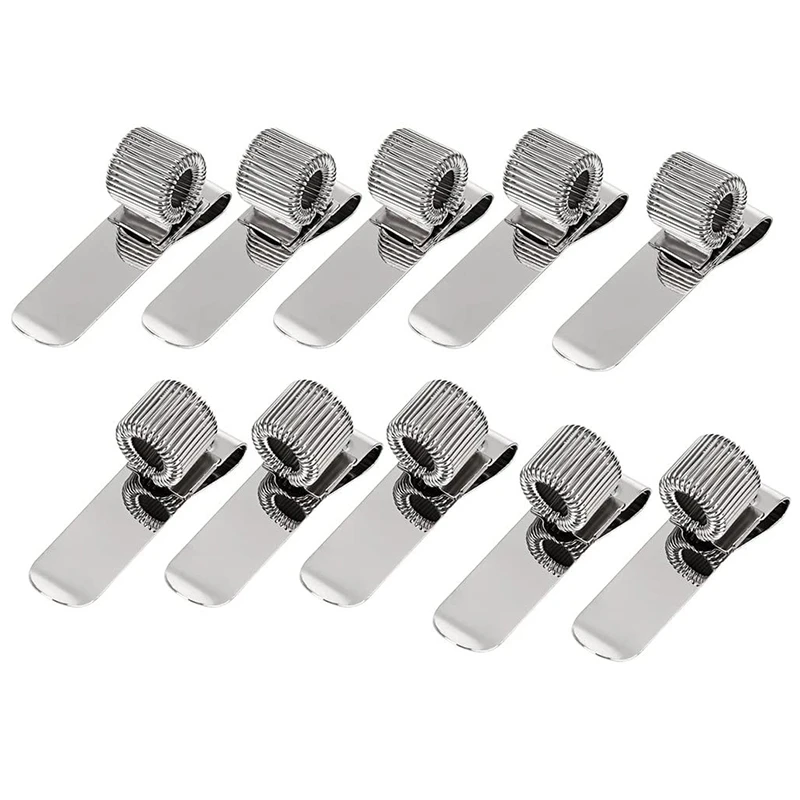 

PPYY-10Pcs Металлическая Ручка Петля Держатель Зажимы ручка держатель для карандашей и ручек зажим держатель с регулируемой пружинной петлей п...