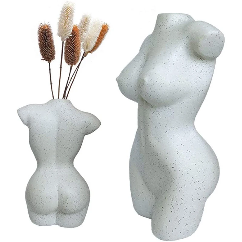 

Body Art Design Flower Vase Nude Female Sculpture Flower Vase Home Ornamental