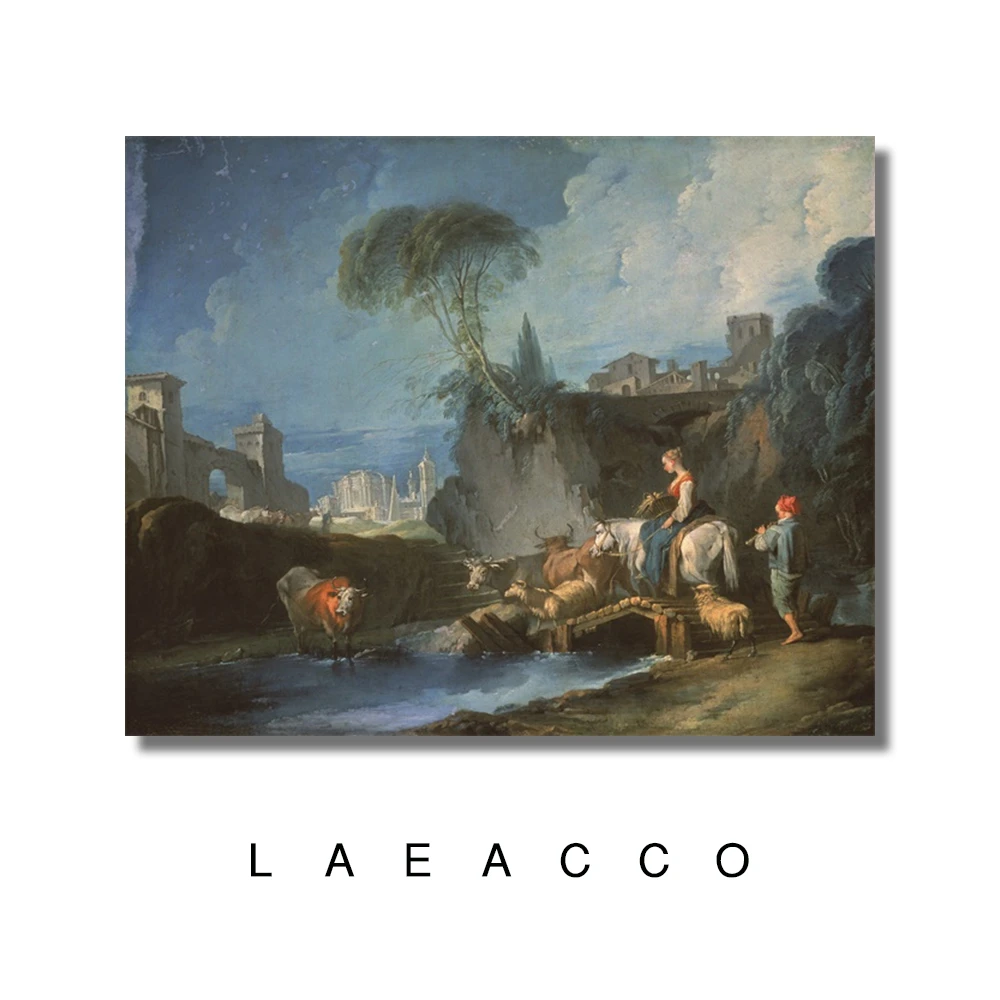 Laeacco известная картина маслом на холсте каллиграфия Настенная плакат и печать