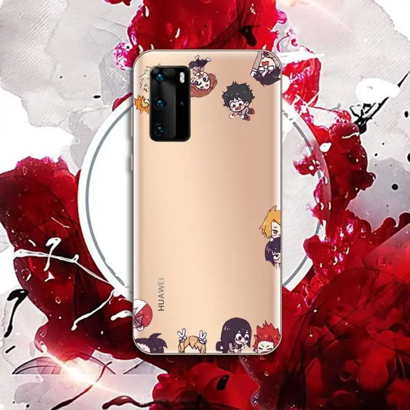 

Anime My Hero Academia Phone Case Transparent for Huawei P20 P30 P40 honor 8 10i P smart 2019 Samsung A71 A21S S10 20 plus