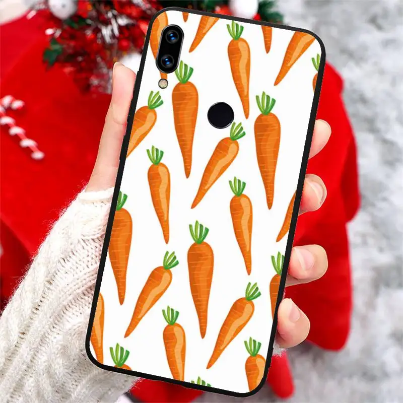 

Carrot food cute cartoon vegetable Phone Case For Xiaomi Redmi note 7 8 9 t k30 max3 9 s 10 pro lite