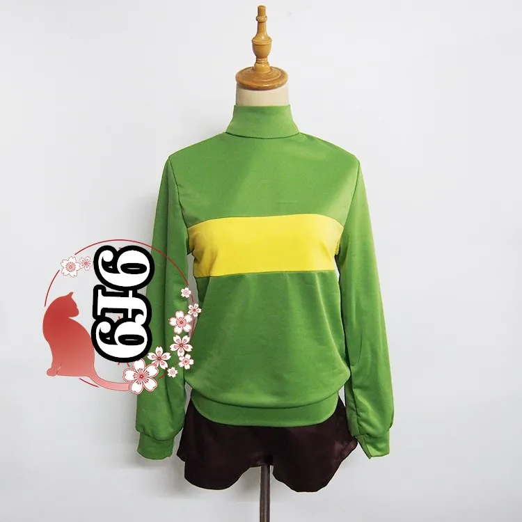 Костюм для косплея Чара фриск из аниме Игры Undertale взрослых и детей свитшоты