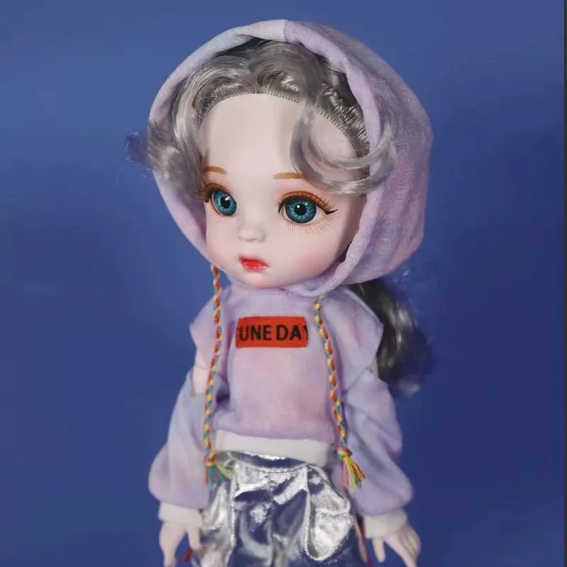 

BJD Doll 1/6 Lucky Angel High Quality Doll Ball Jointed Full Set With Fashion Clothes Cute Madeup Face Vinyl Body For Girl Gift