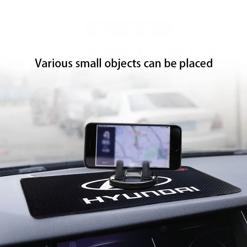 

Car anti-slip mat for car Silicone Car high-viscosity perfume seat cushion HYUNDAI-logo anti-slip mat for car