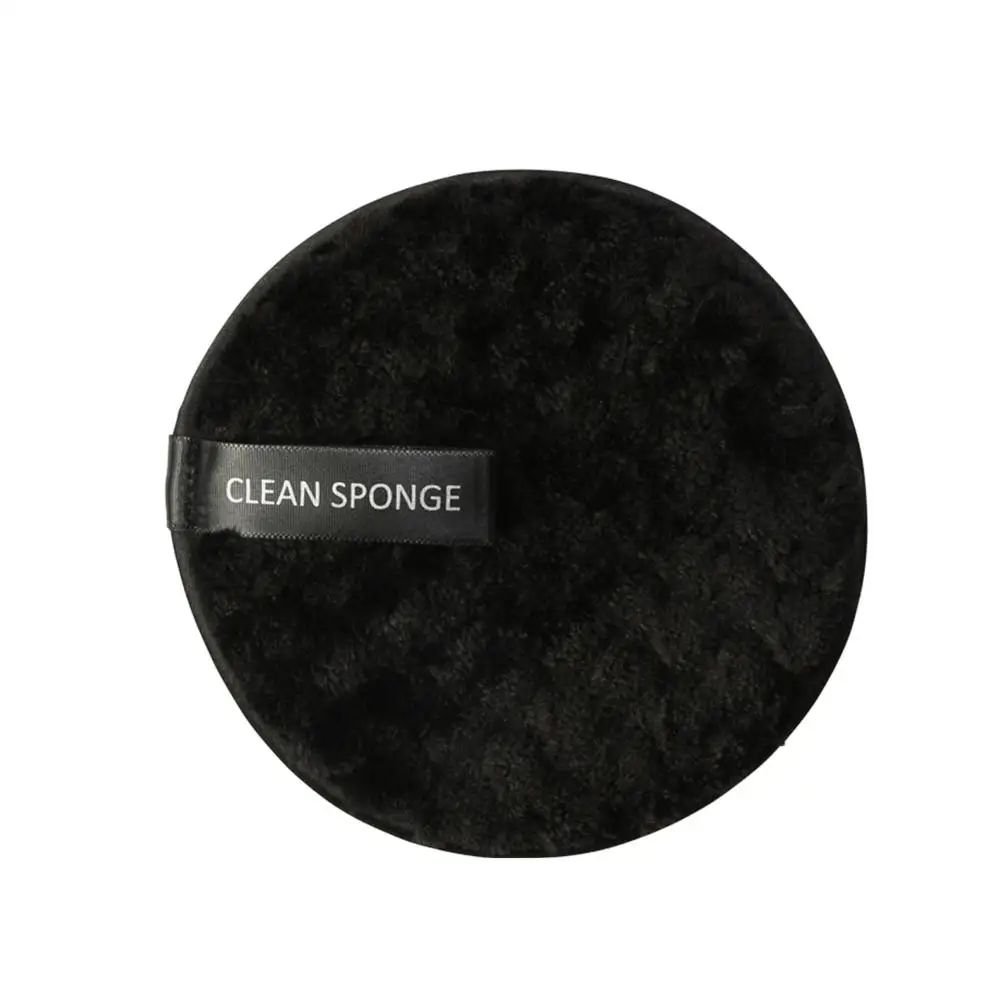 1pc black Модные виды очищающих подушечек для макияжа, мягкие многоразовые подушечки из бамбукового волокна, моющиеся подушечки для лица и глаз, инструменты для красоты - Цвет: 1pc black