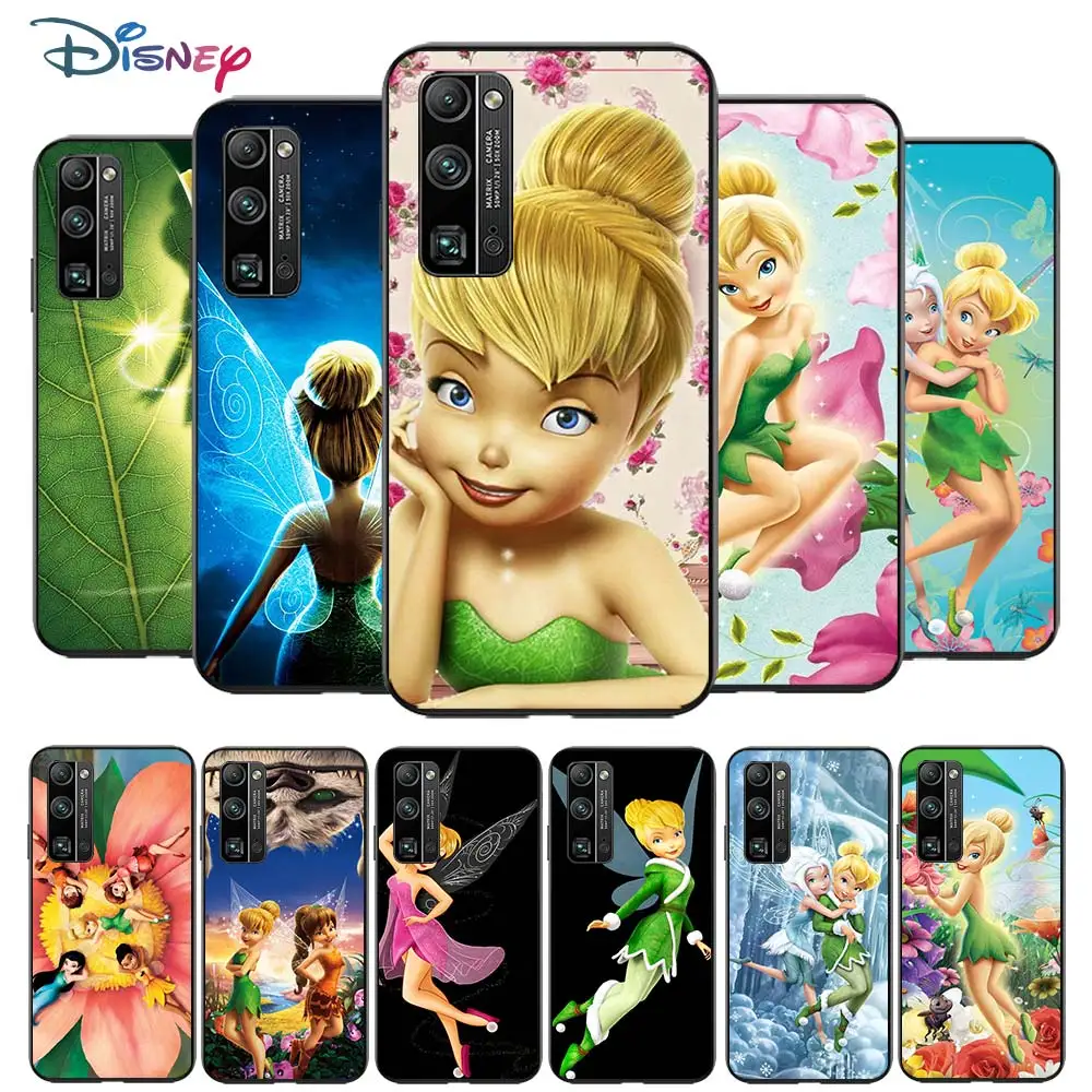 

Tinkerbell princess for Huawei Honor V30 20 Pro X10 9S 9A 9C 9X 8X 10 9 Lite 8 7 Pro Silicone Soft Black Phone Case