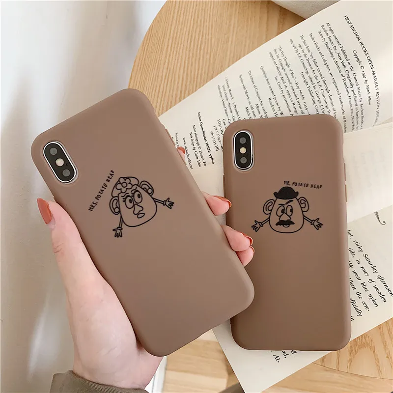 Mr Mrs Potato Head парный чехол для телефона samsung Galaxy S10 S9 S8 S7 S6 Plus Lite edge Мягкий силиконовый