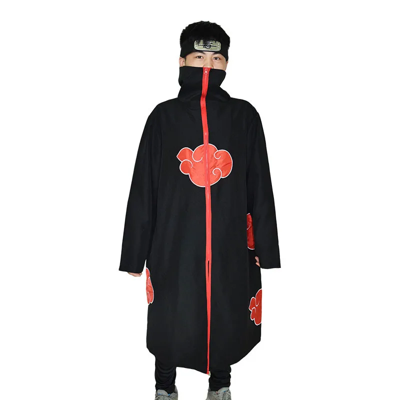 Плащ Аниме Косплей Костюм Sasuke Pain Deidara Konan Hidan Sasori халат с воротником-стойкой