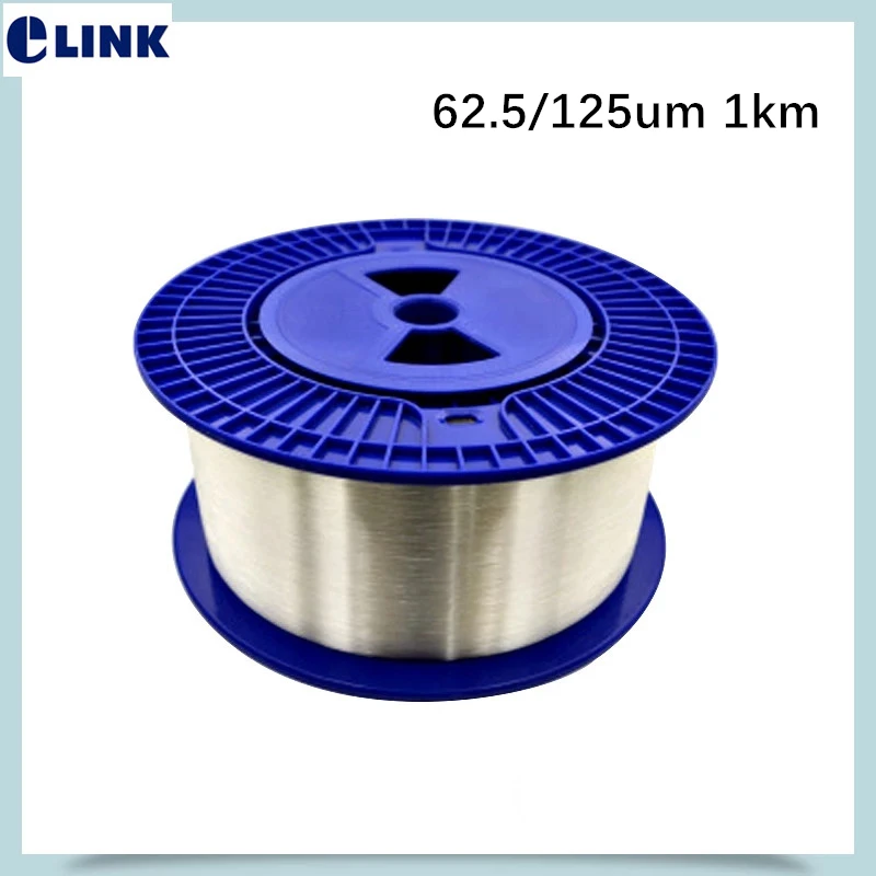 1 km/rolle Bare fiber 62,5/125um Multimode MM 1000 m/spool ohne stecker für OTDR test starten kabel bare optische faser 62,5