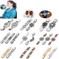 cardigan brooches sweater shawl clips pearl spider charm brooch pins clip collar duck mouth jewelry brooches diy