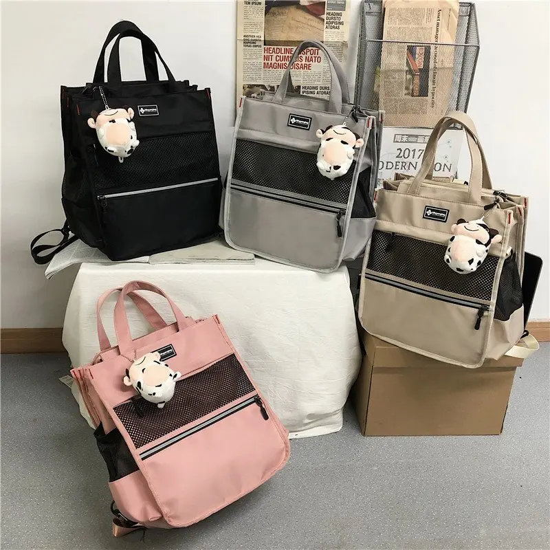 

Multifunction Women Trendy Backpack Nylon Female School Bag College Book Lady Laptop Backpack Fashion Girl Student Bag Travel