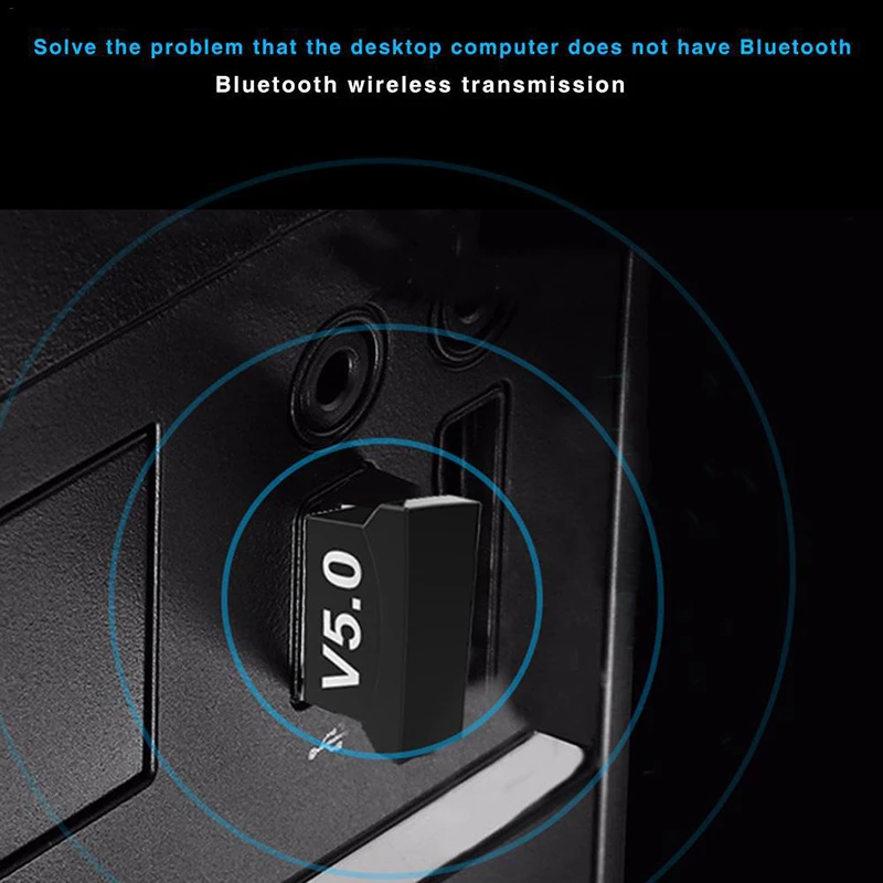 Адаптер Bluetooth 5 0 USB-передатчик для ПК компьютера приемника наушников