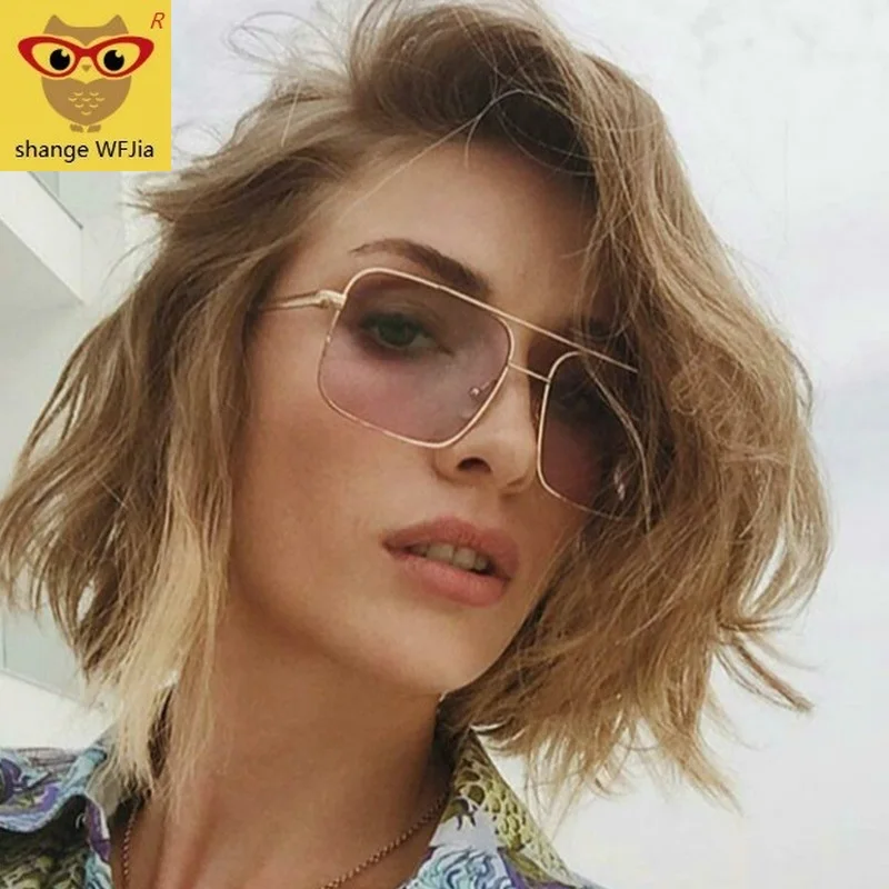 Солнцезащитные очки UV400 в квадратной оправе винтажные женские солнцезащитные