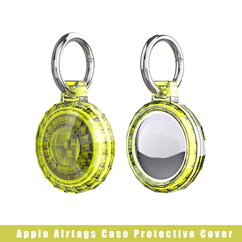 

New Protective Case For AirTag Key Tracker Finder Anti-Scratch Solid Color Protector Cover For Apple Airtags Locator Accessories