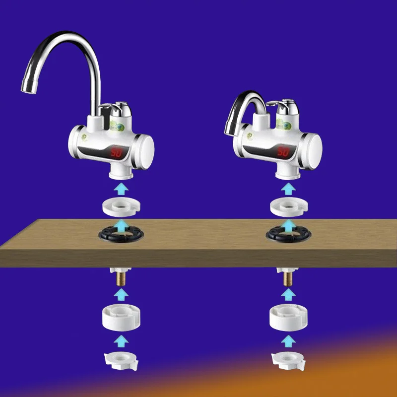 Мгновенный водонагреватель без резервуара кухонный светодиодный цифровой с