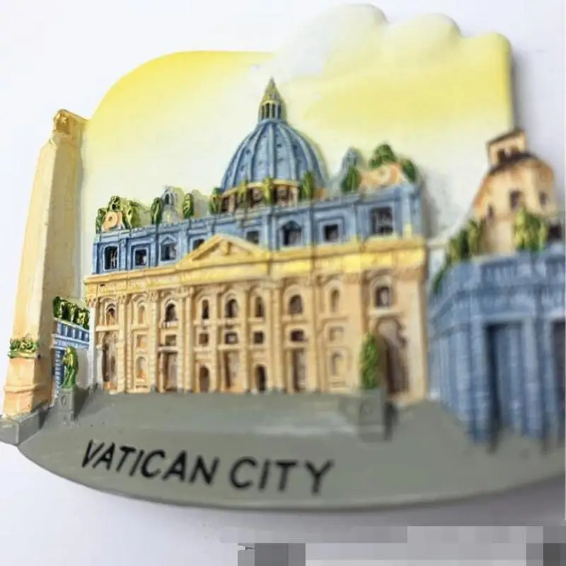 Ватикан 1 шт Горячие 3D городской холодильник сувенирные магниты для холодильника