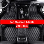 Автомобильные коврики для Maserati Ghibli 2014 2015 2016 2017 2018 2019 Flash Mat кож специальные подушечки автомобильный коврик автомобиля чехлы