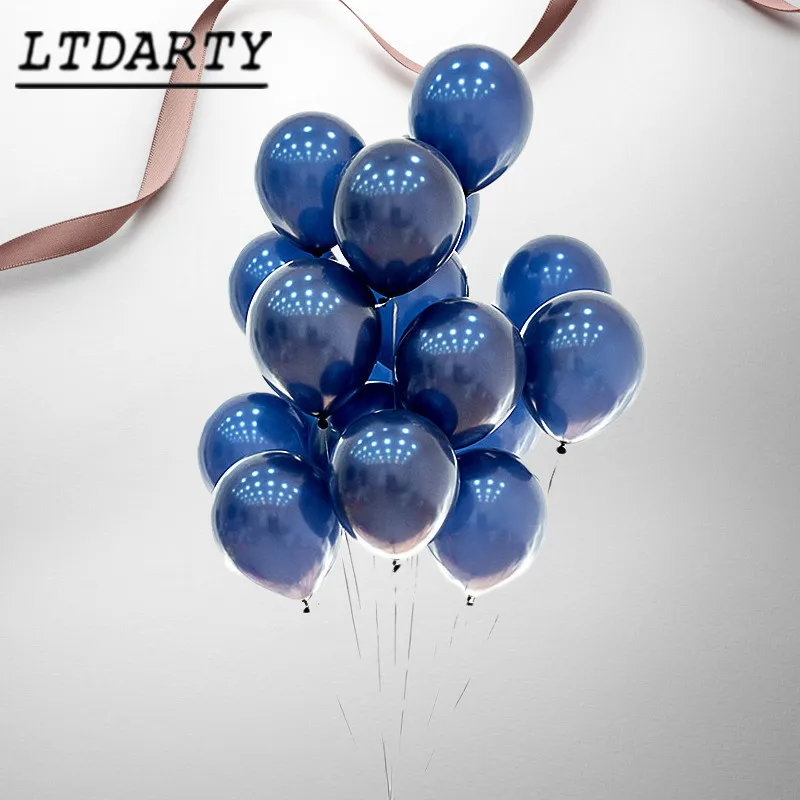 500 шт./лот оптовая продажа темно синих воздушных шаров декор для дня рождения