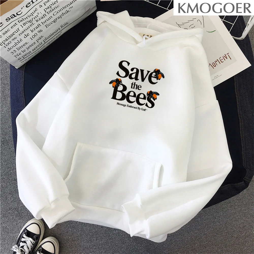 

save the bees tyler the creator Streetwear Funny Print Women's Pullovers Hip Hop Long Sleeve Fashion Tops Harajuku Hoodie Women