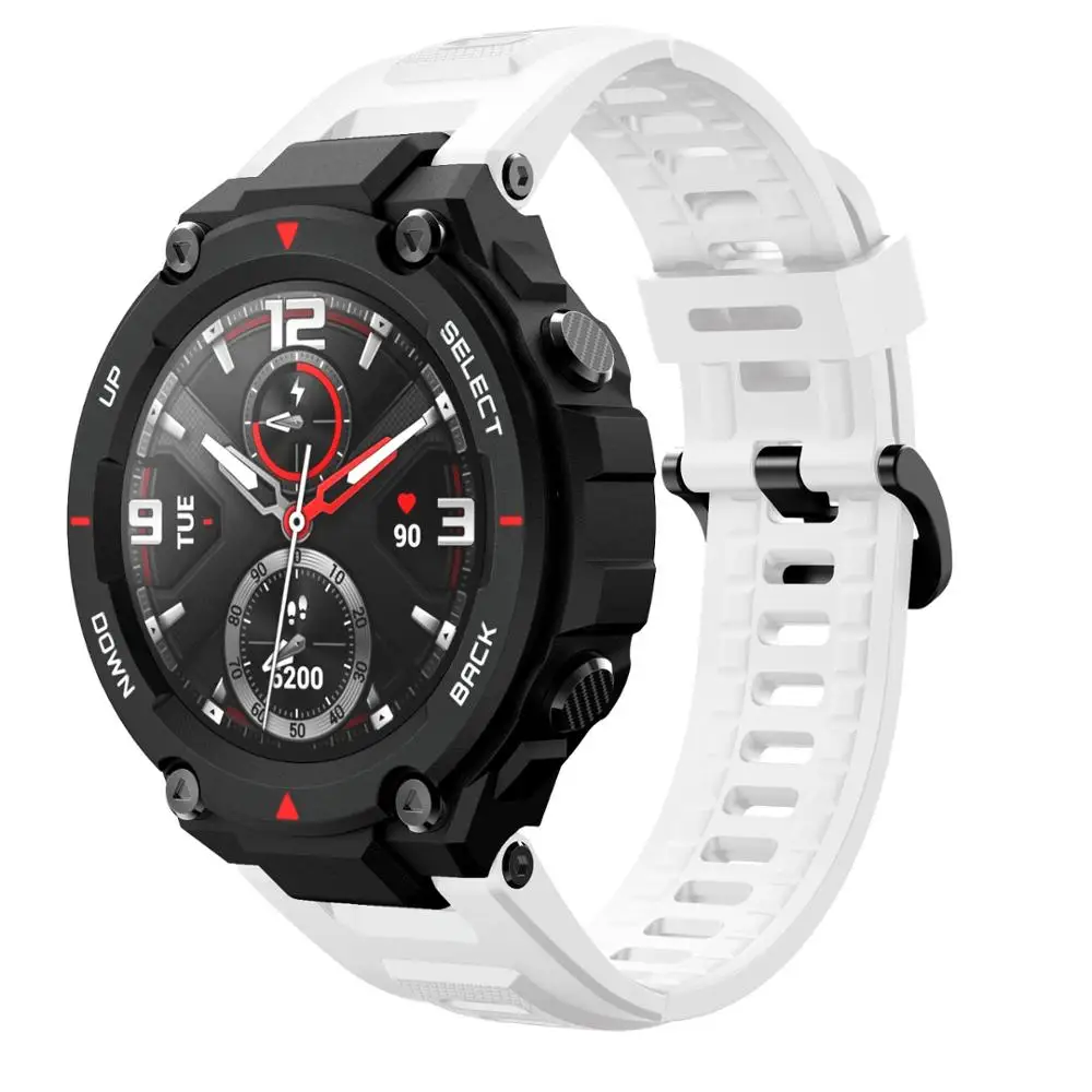 Силиконовый регулируемый спортивный ремешок для Amazfit T-Rex сменный часов Xiaomi Huami с