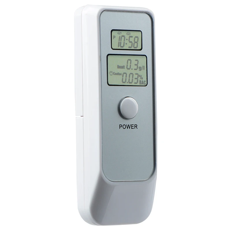 Профессиональный цифровой алкотестер Алкотестер с часами для проверки уровня