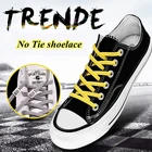 1 пара эластичных шнурков, шнурки без галстука для детей и взрослых, быстро ленивые шнурки, плоские резиновые кроссовки, шнурки для бега, 24 цвета