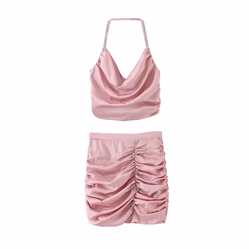 

faldas mujer moda 2019 female high waist skirt streetwear sexy diamond mini skirts womens sweet kawaii pink ruched skirts korean