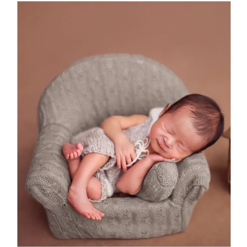 

1Set Photography Props Poser Photo Shooting Accessories Newborn Baby Posing Mini Sofa Arm Chair Pillow Infants Happy Birthday