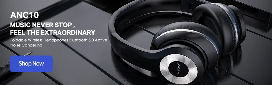 AUSDOM TW01 TWS беспроводные Bluetooth наушники 20H Playtime CVC8.0 с шумоподавлением 8 мм динамик Беспроводные наушники с двойным микрофоном