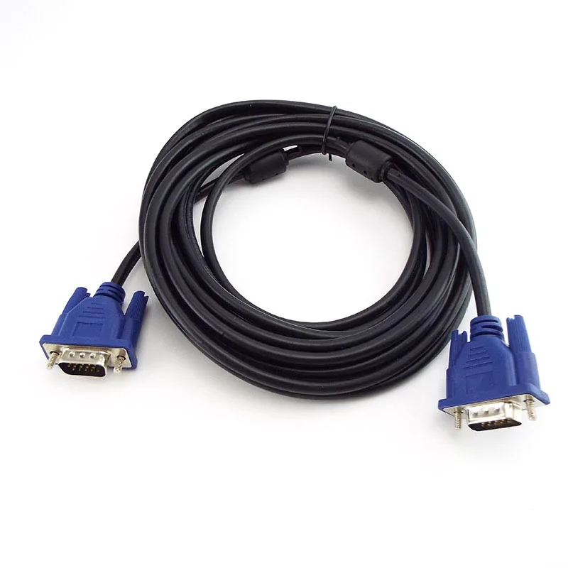 1.5M 3M 5M 10M VGA Extension Cable HD 15 Pin Male to Wire Cord Metal Line for Laptop PC Projector Computer Monitor L19 | Электроника