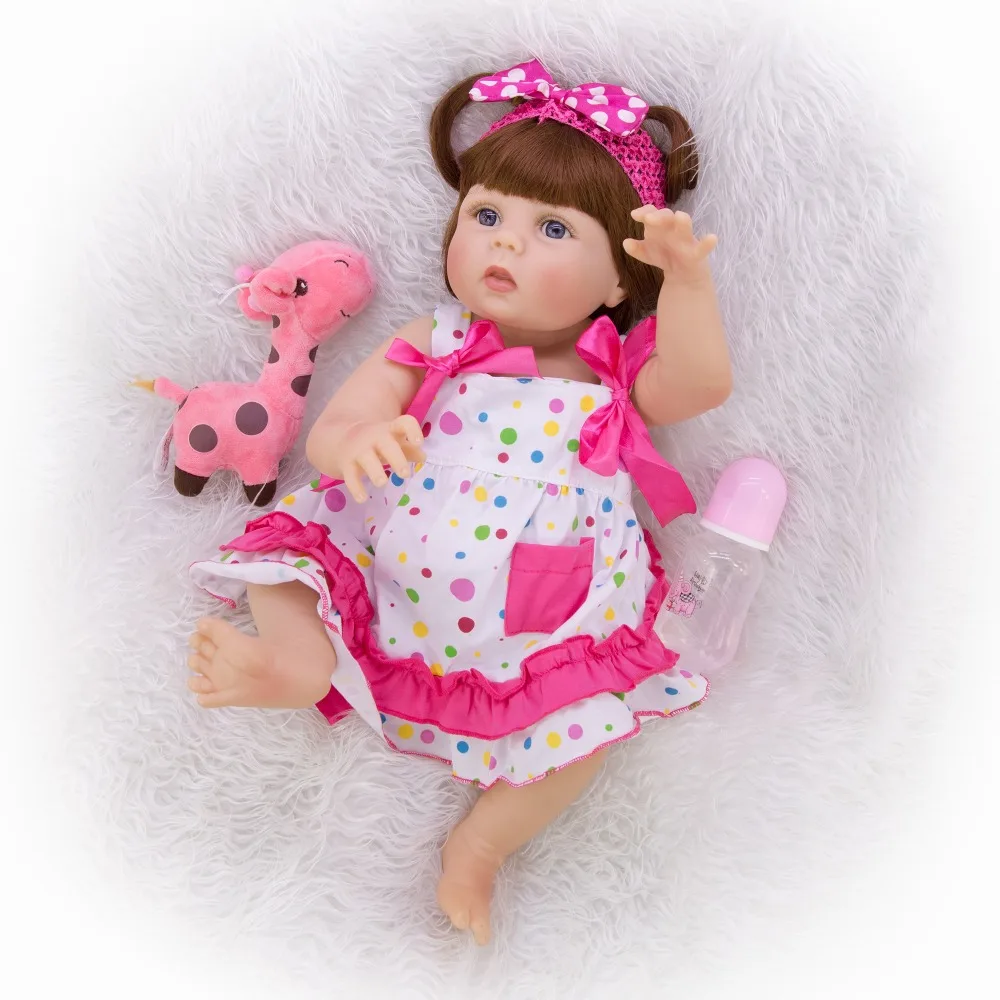 57 см детская кукла игрушка силиконовая для тела Reborn подарок красивая девочка