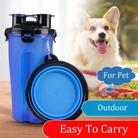collapsible pet silicone dog feeder food water bowl feed pet bowl drink cup food storage outdoor feeding water bowl for dogs