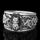 Кольцо в стиле викингов, Скандинавская мифология, лиса, кольцо для защиты, модное кольцо в стиле хип-хоп, рок для пары, кольцо, винтажное ювелирное изделие 2020